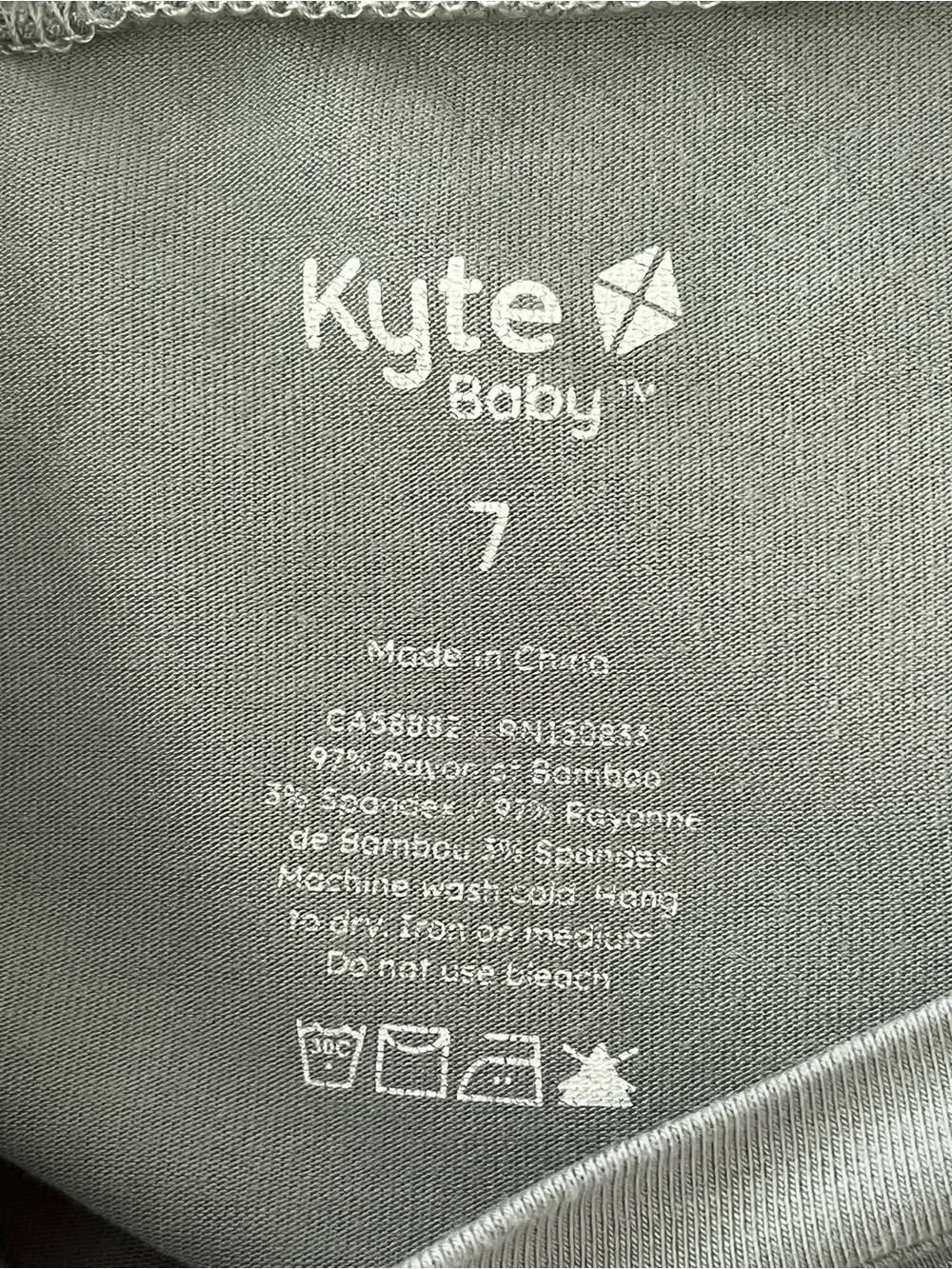Kyte BABY Retired Thyme Green Short Sleeve Crew Neck Pocket Tee Size 7 - Picture 2 of 12
